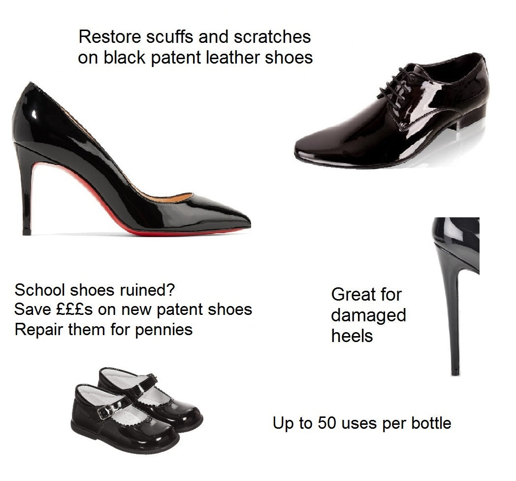 Restore Scuffs and Scratches on Black Patent Leather Shoes