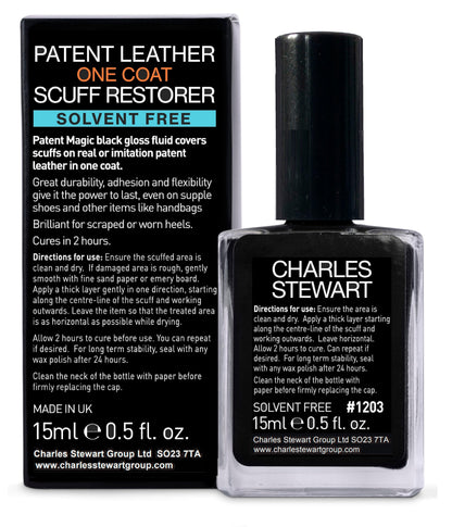 Charles Stewart Black Patent Leather Shoe Restorer - Patent Magic