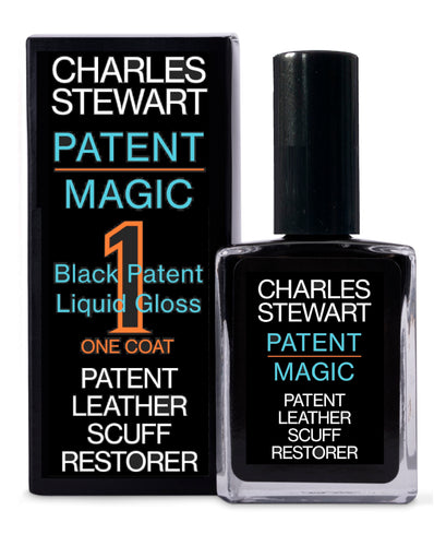 Patent leather restore and repair. Eco-friendly, quick and easy to use. Patent Magic. Black. 